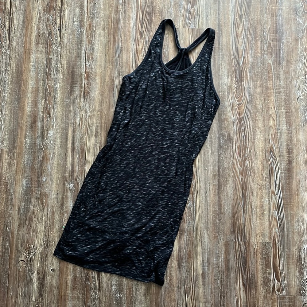 Saturday Sunday Black Sleeveless Comfy Loungewear Dress